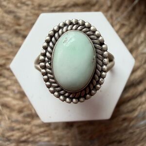 Sterling Silver and Paloma Stone Ring 925 SZ 8